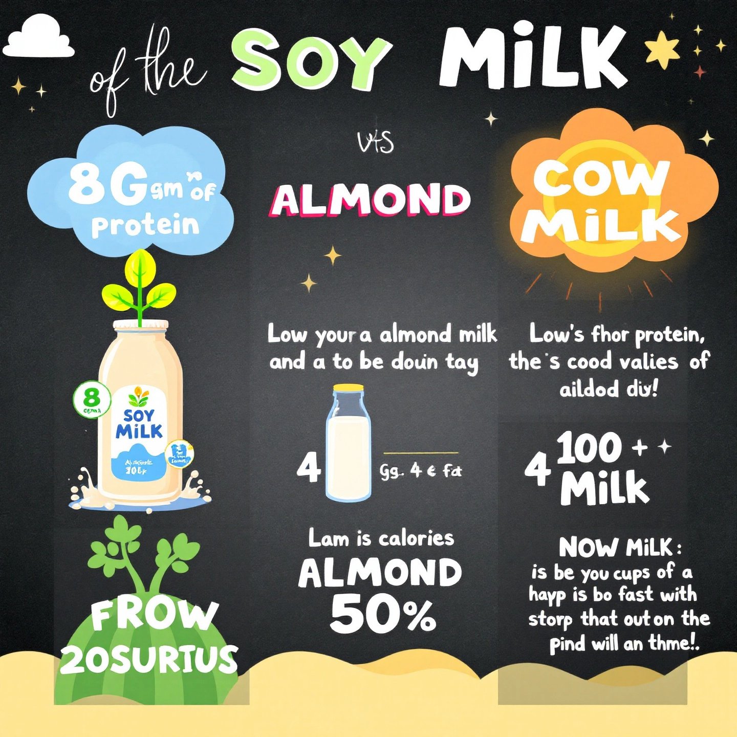 Soy Milk vs Almond Milk vs Cow Milk: A Comprehensive Comparison