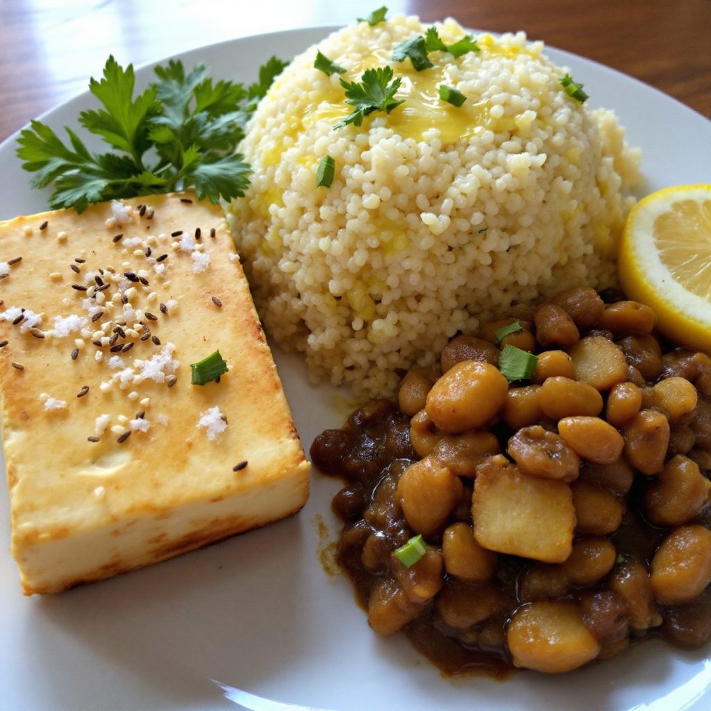 balanced-meal-showcasing-non-dairy-protein-sources-like-quinoa,-lentils,-and-tofu