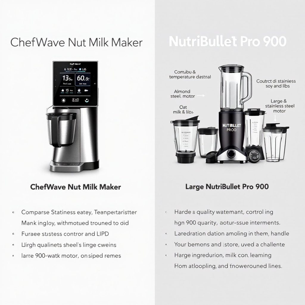 chefwave-vs-nutribullet--specialized-milk-maker-versus-versatile-blender