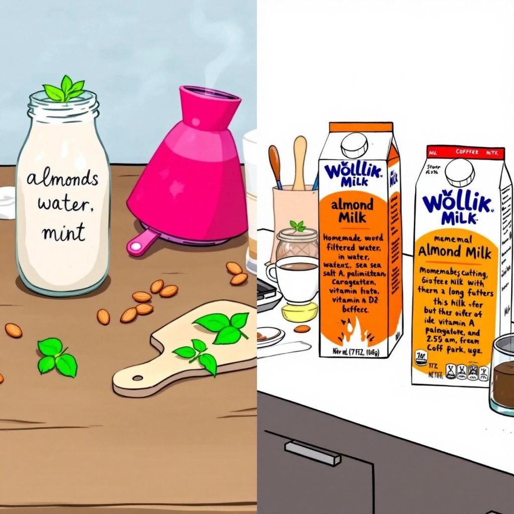 comparing-homemade-and-store-bought-almond-milk-for-purity-and-nutrition