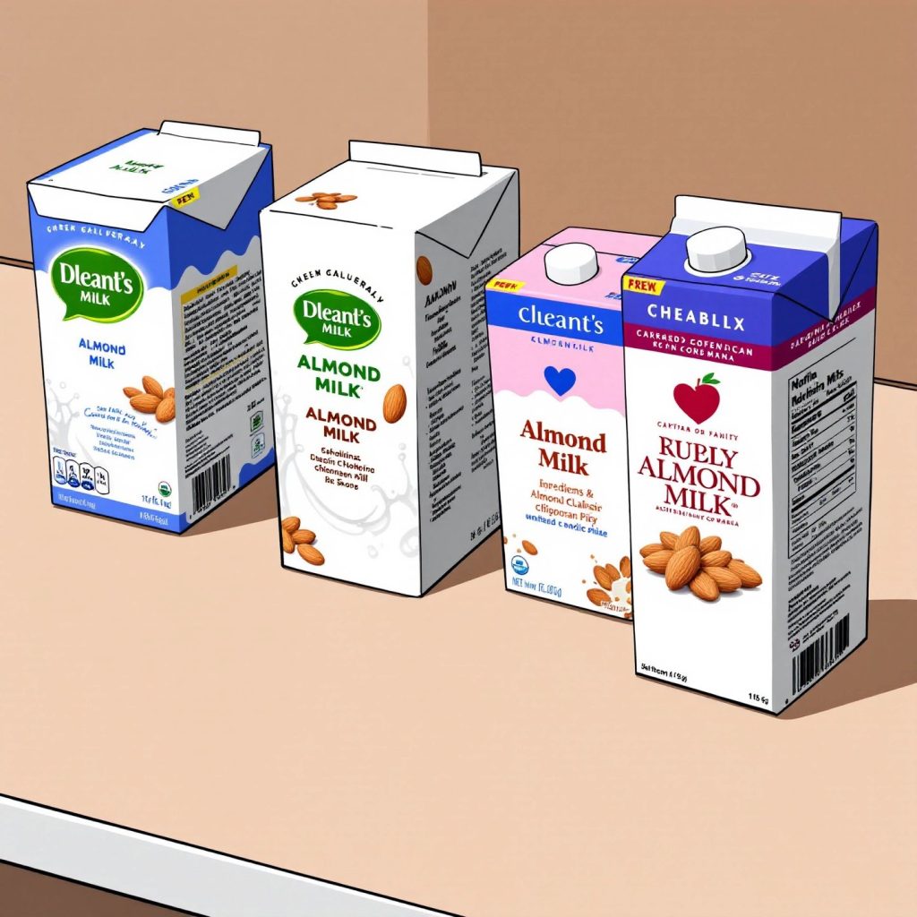 comparison-of-almond-milk-brands-and-their-ingredient-labels