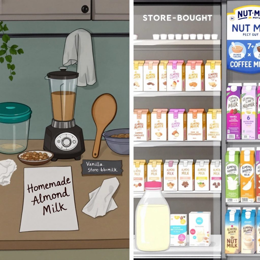 comparison-of-homemade-and-store-bought-fortified-nut-milk-options