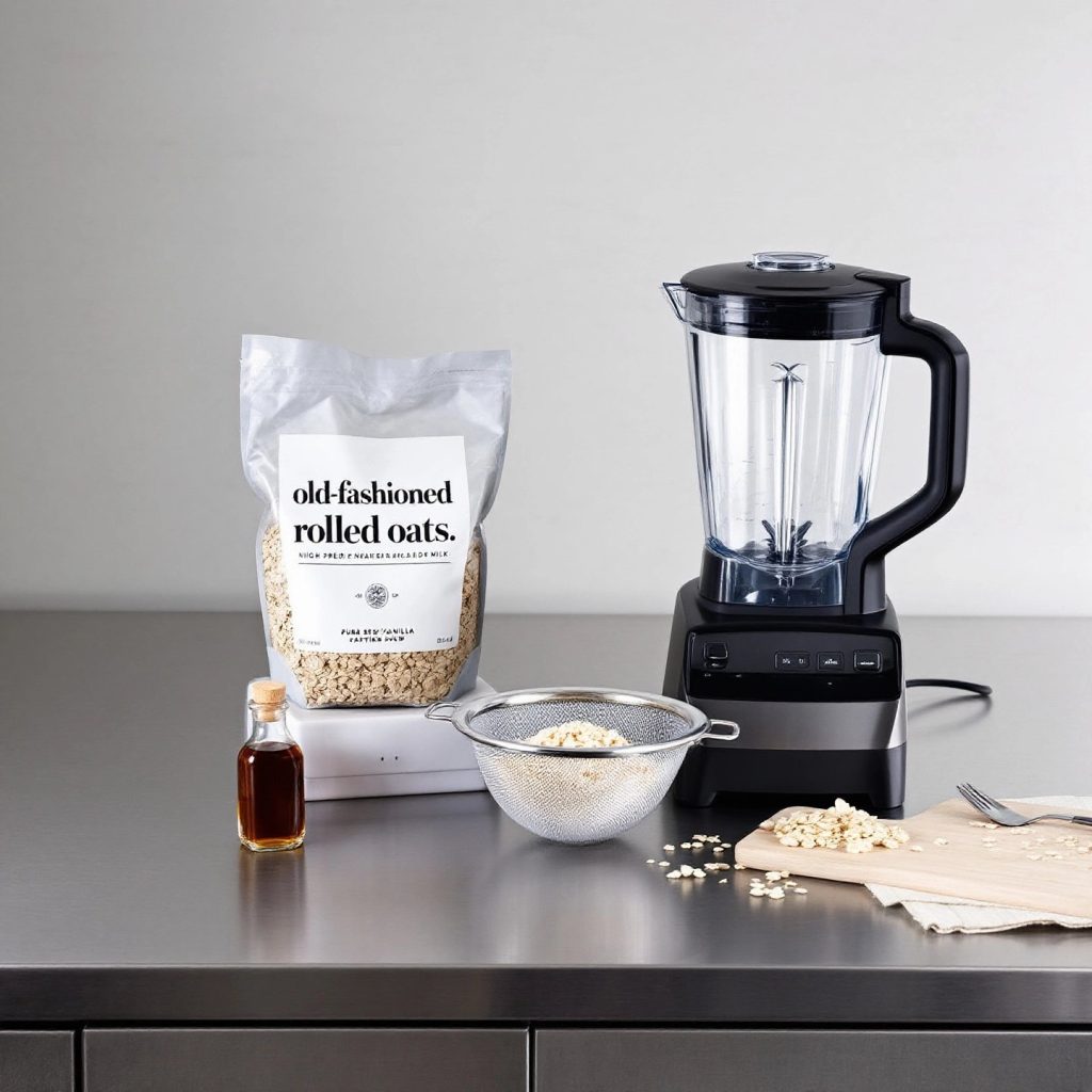 essential-tools-and-ingredients-for-making-oat-milk-at-home