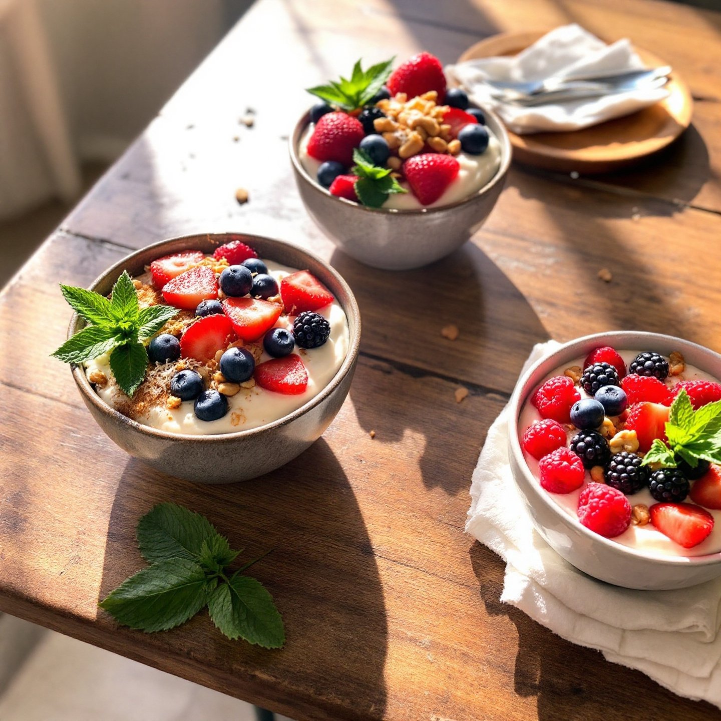 a-variety-of-almond-milk-yogurt-bowls-with-fresh-toppings