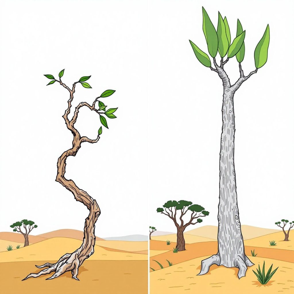 comparison-between-african-milk-bush-and-african-milk-tree,-highlighting-key-differences