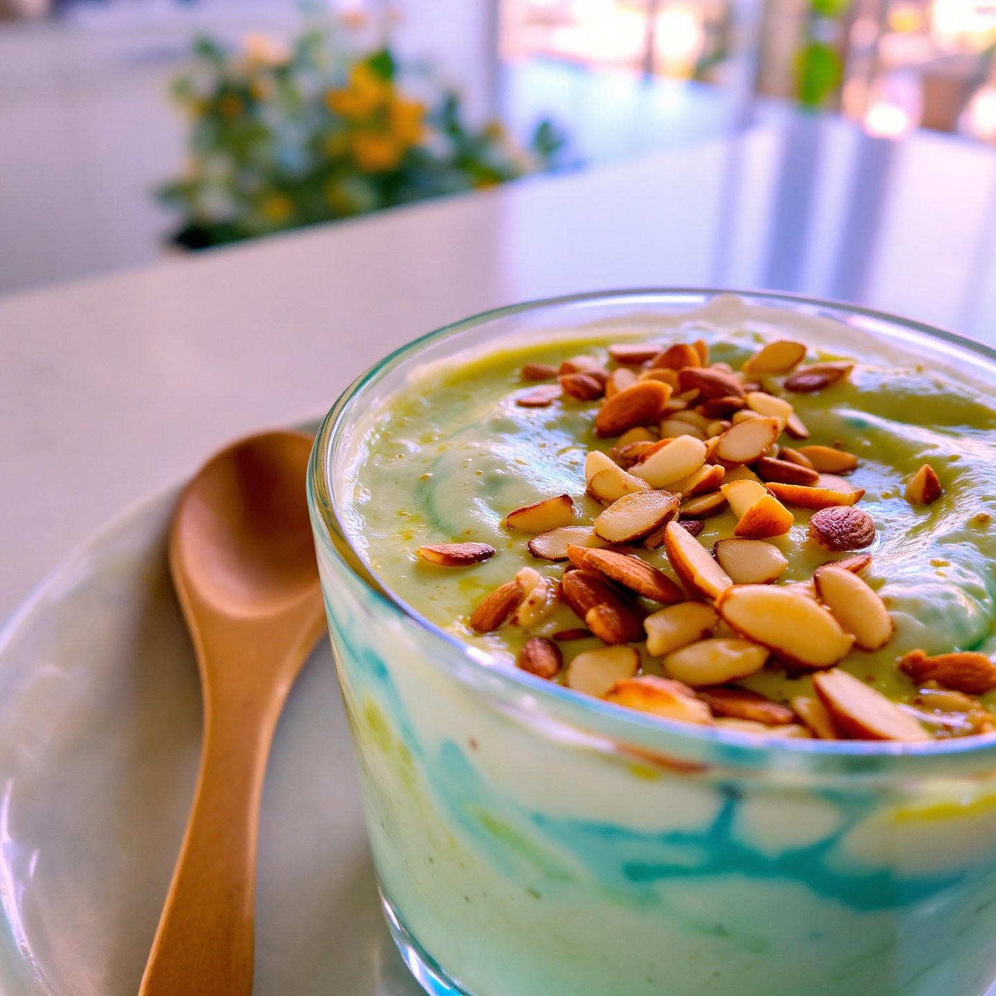 almond-milk-yogurt-enriched-with-spirulina-offers-a-nutritious-and-delicious-plant-based-option