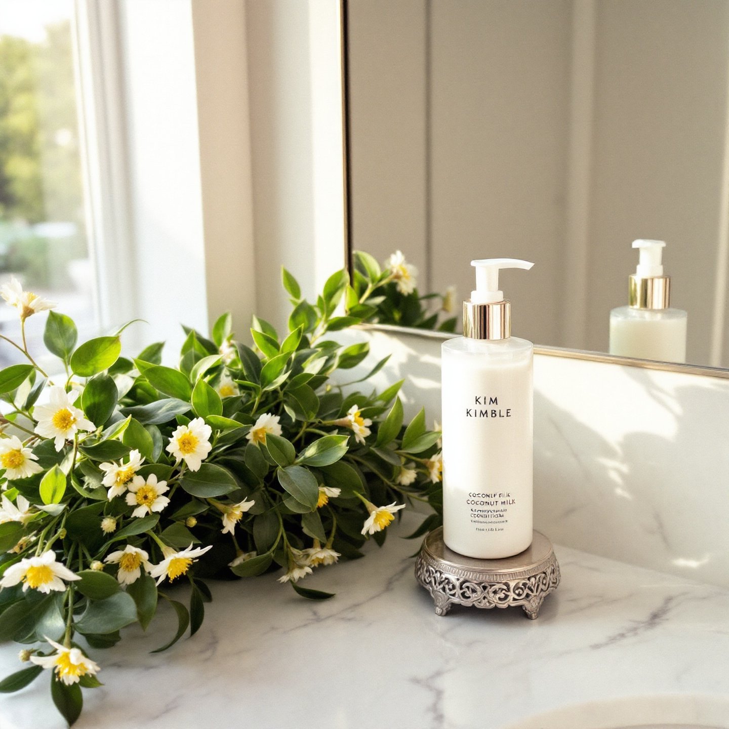 kim-kimble-coconut-milk-conditioner-in-a-stylish-bathroom-setting